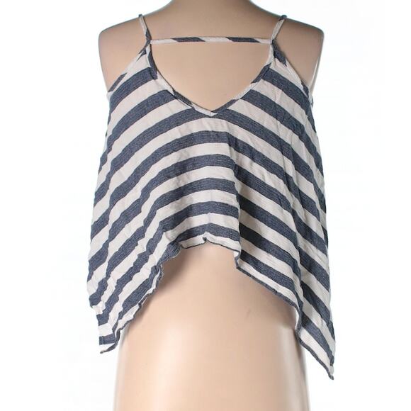 Nordstrom Soprano Blue & White Flared Flowy Tank Top XS - Picture 2 of 6